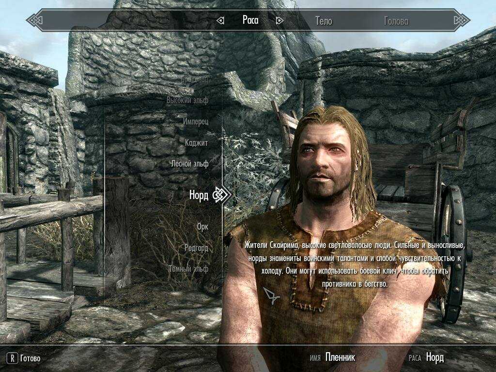 Расы skyrim: выбор и особенности