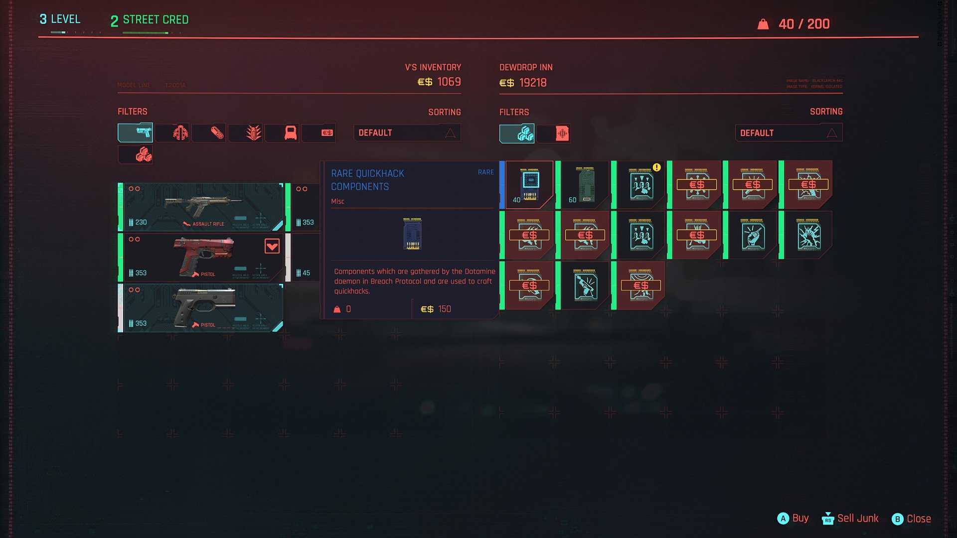 Модификации для оружия, брони и имплантов в cyberpunk 2077
