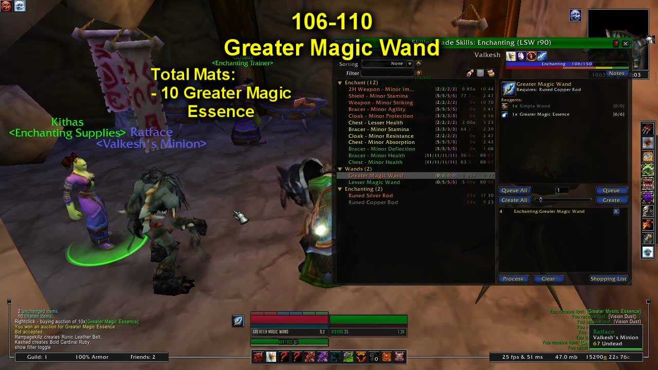 Из этого гайда вы узнаете о прокачке Наложения чар 1-450 в WoW Wrath of the Lich King Classic, где находятся тренеры, как получить новые формулы и прочее
