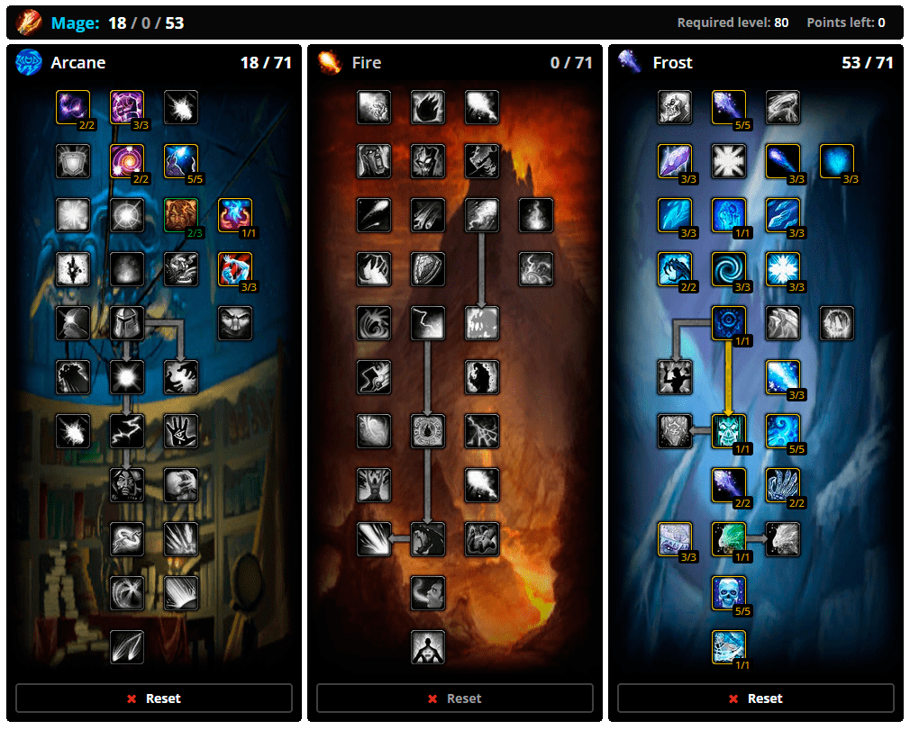 Wow dragonflight: таланты frost mage