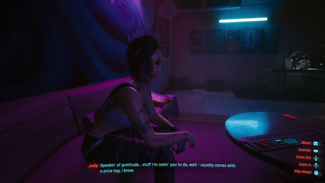 Cyberpunk 2077: как завести роман с джуди, панам, керри, ривер и мередит?