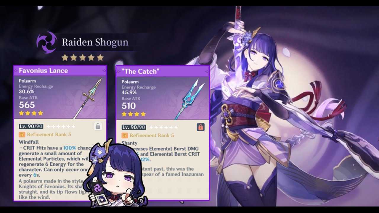 Raiden shogun best build & weapon | genshin impact - gamewith