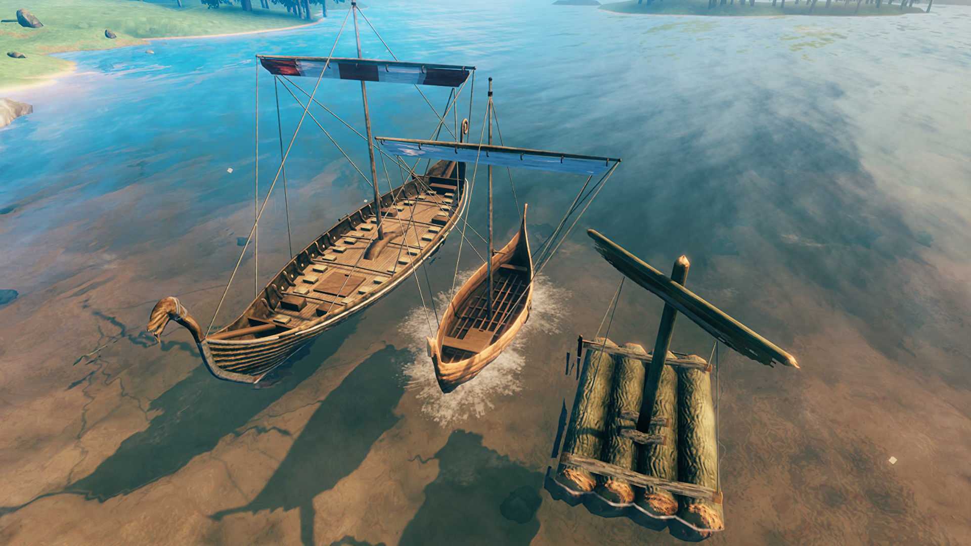 Valheim: как построить плот и отплыть на нём