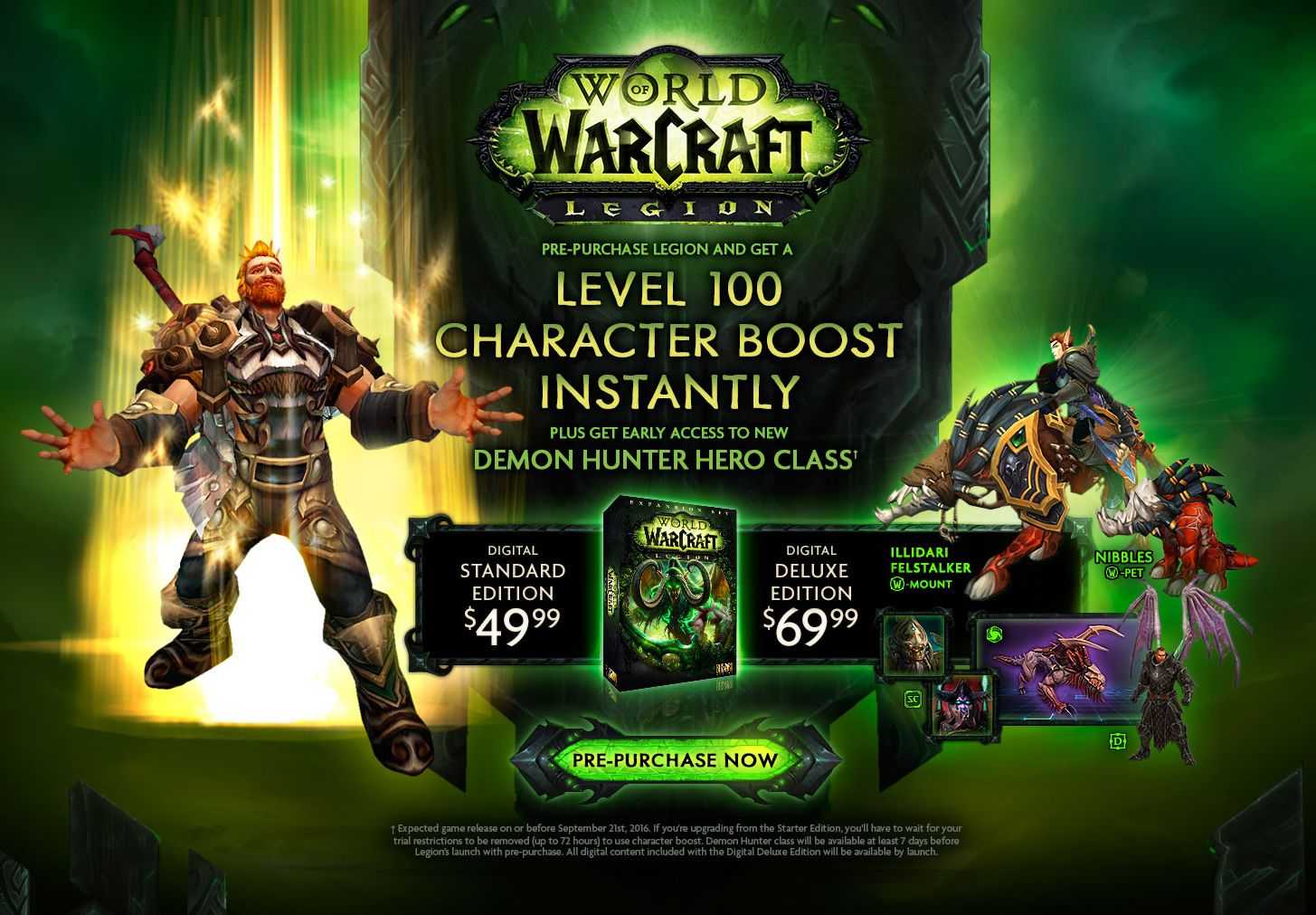 Прокачка уровня от 100-110 в world of warcraft legion