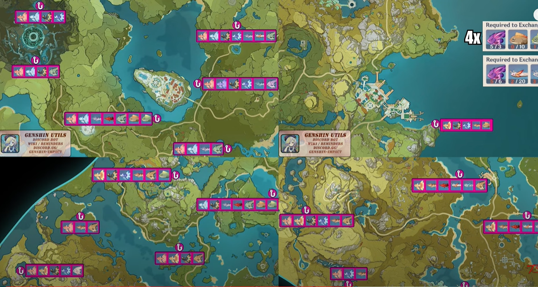 Genshin impact fishing (рыба, приманки, удочки и рыболовные точки) - база данных genshin-builds.com wiki